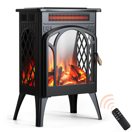16" Free Standing Electric Fireplace Stove S180BP