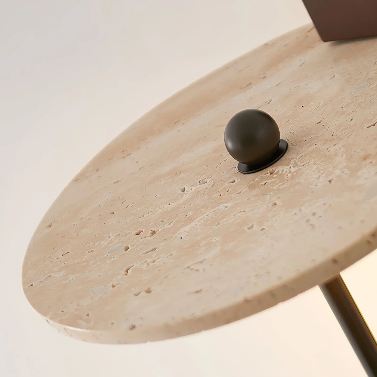 Umbrella Aura Arm Travertine Wall Lamp