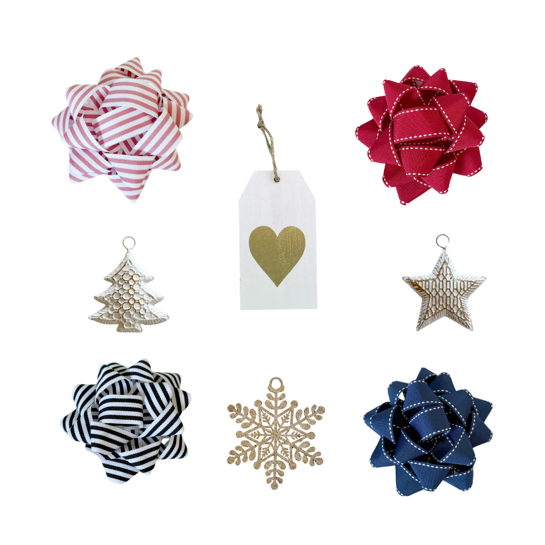 EverBow: Navy (Reusable Gift Wrap Bags – Sustainable, Foldable, Eco-Friendly)