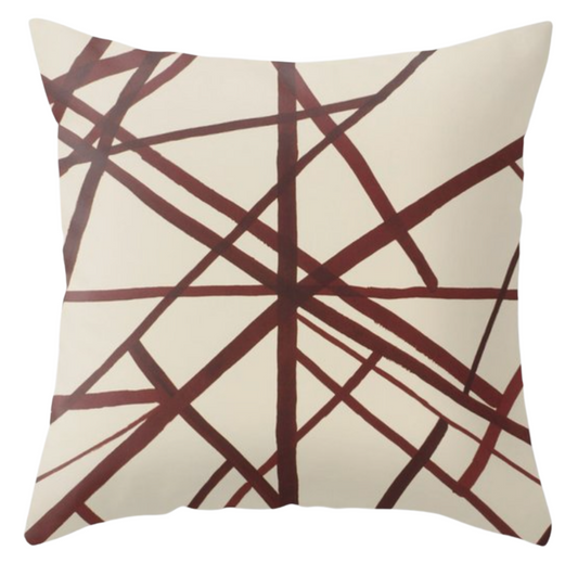 Channels Pillow Cover in Plum, Kelly Wearstler Textiles
