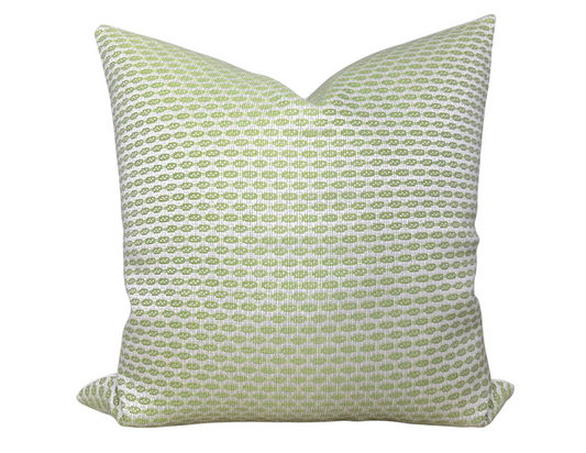 Hickox Woven Pillow Cover in Leaf, Schumacher Textiles
