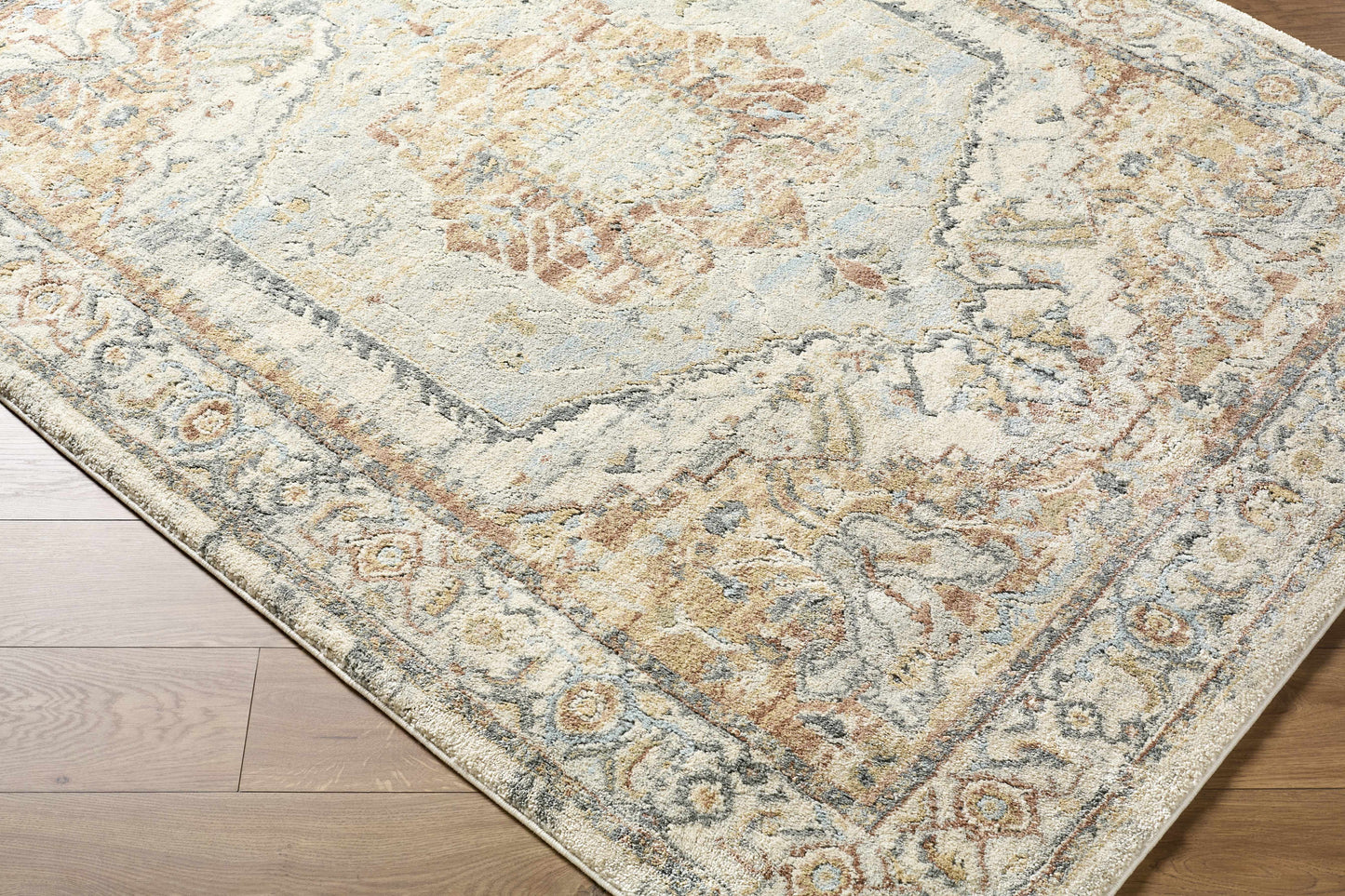 Vaeda Blue & Beige Thick Luxe Rug