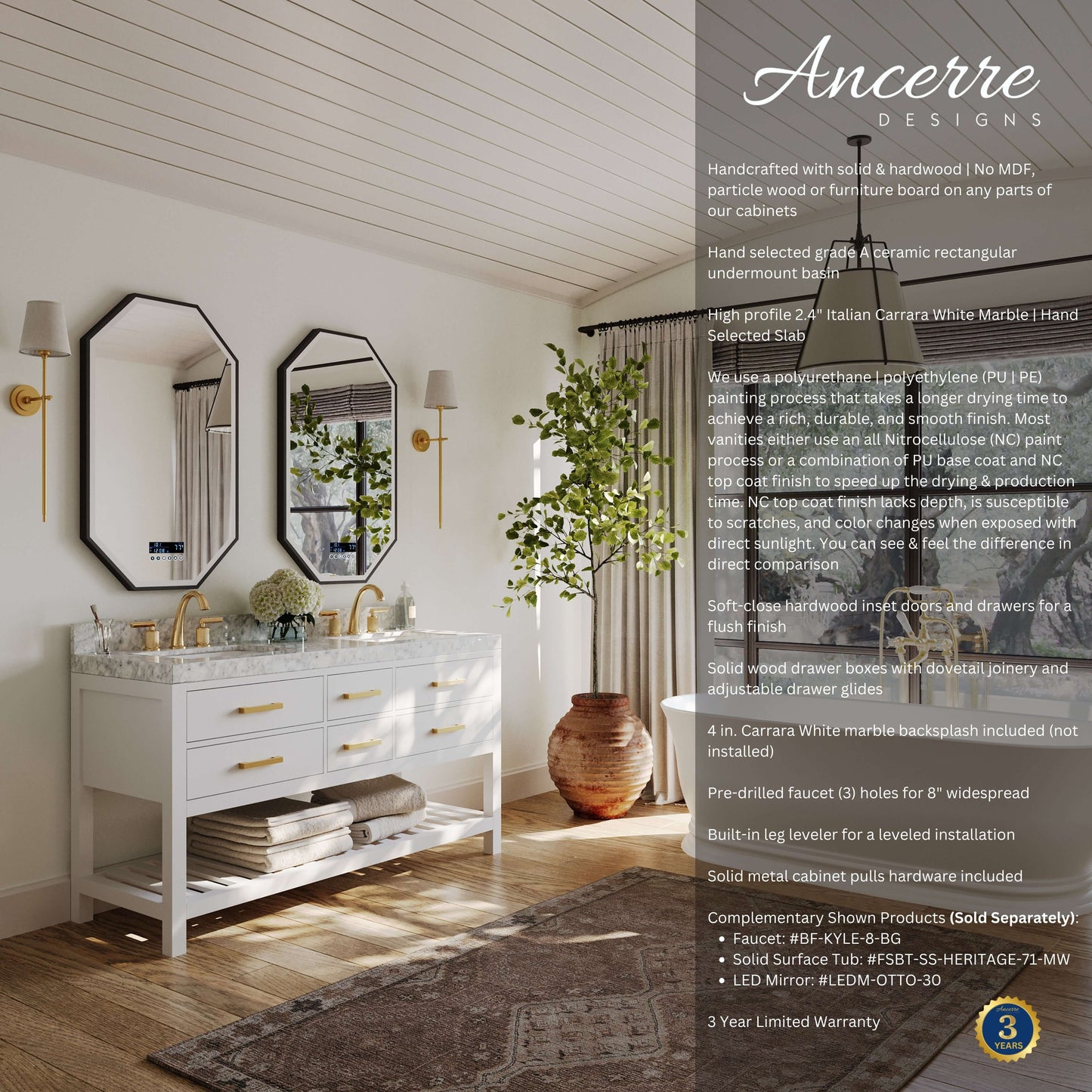 Elizabeth Bathroom Vanity Collection