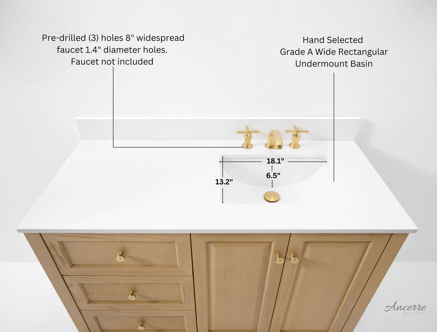 Hannah 48"  Bath Vanity Set