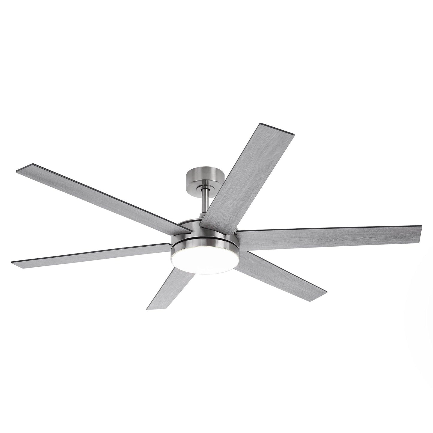 60" Volga DC Motor 6 Blades Modern Downrod Mount Ceiling Fan with Remote Control