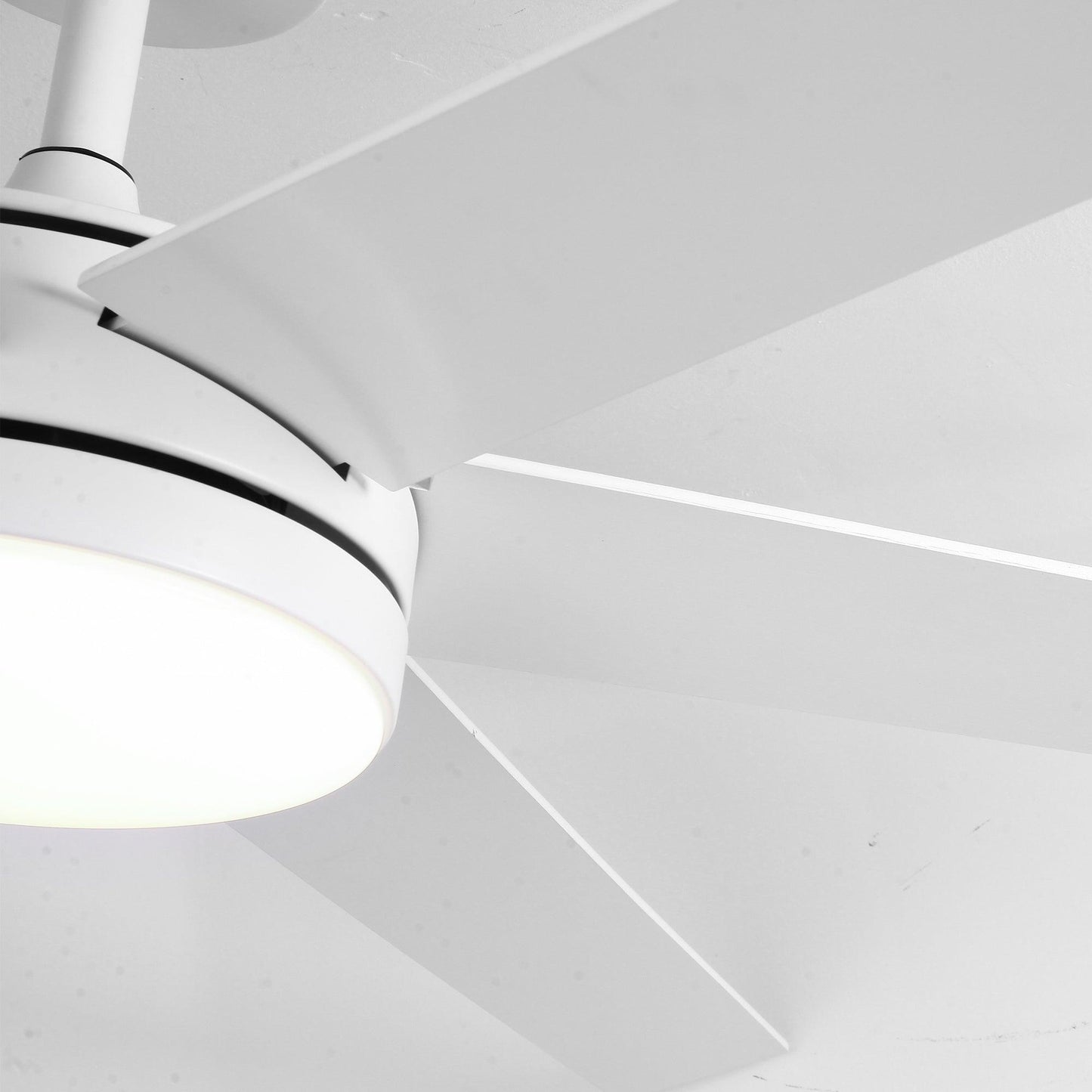 60" Volga DC Motor 6 Blades Modern Downrod Mount Ceiling Fan with Remote Control