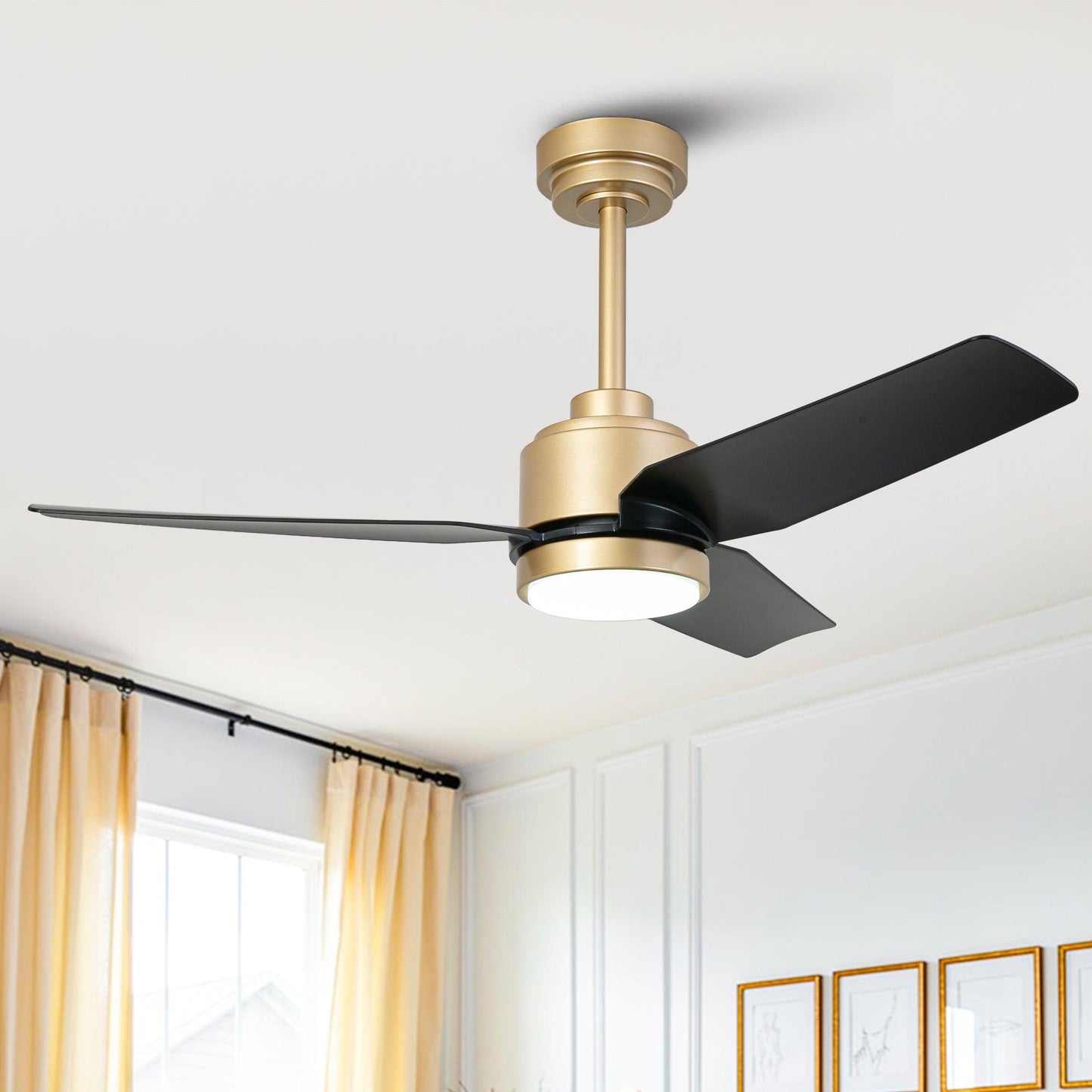 Vaczon 42 Inch 3-Blades Modern Ceiling Fan with Remote Control and LED Light