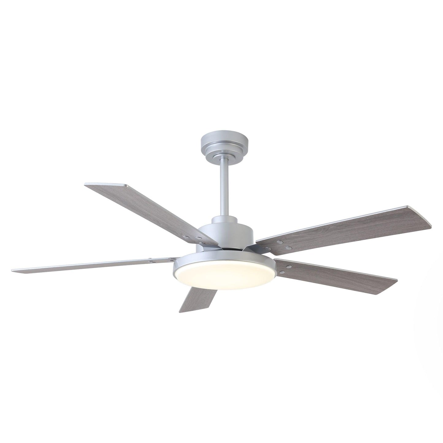 Vaczon 52 Inch Double-sided Blades Modern Ceiling Fan with Remote Control and LED Light