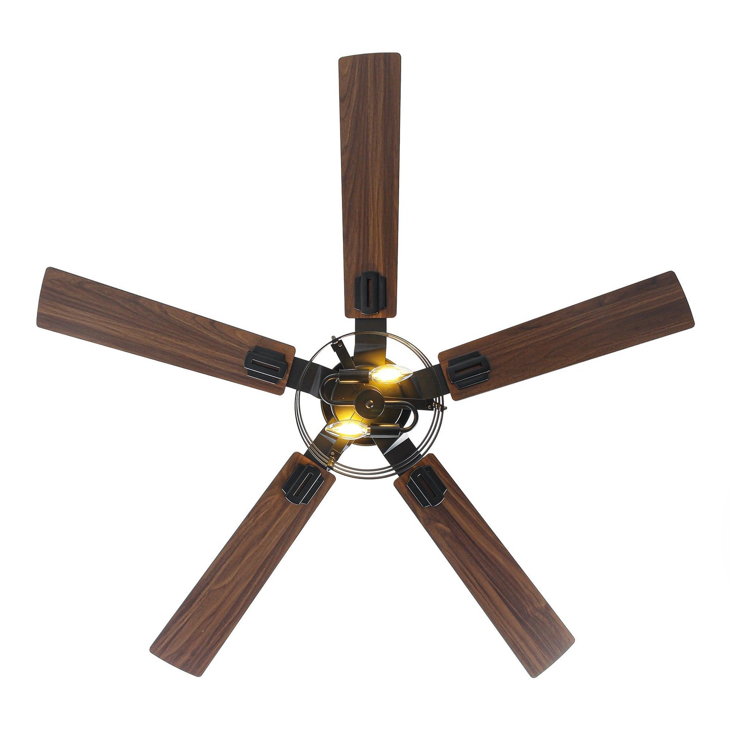Vaczon 52 Inch 60 Inch Industrial Downrod Ceiling Fan with Light and APP & Remote Control