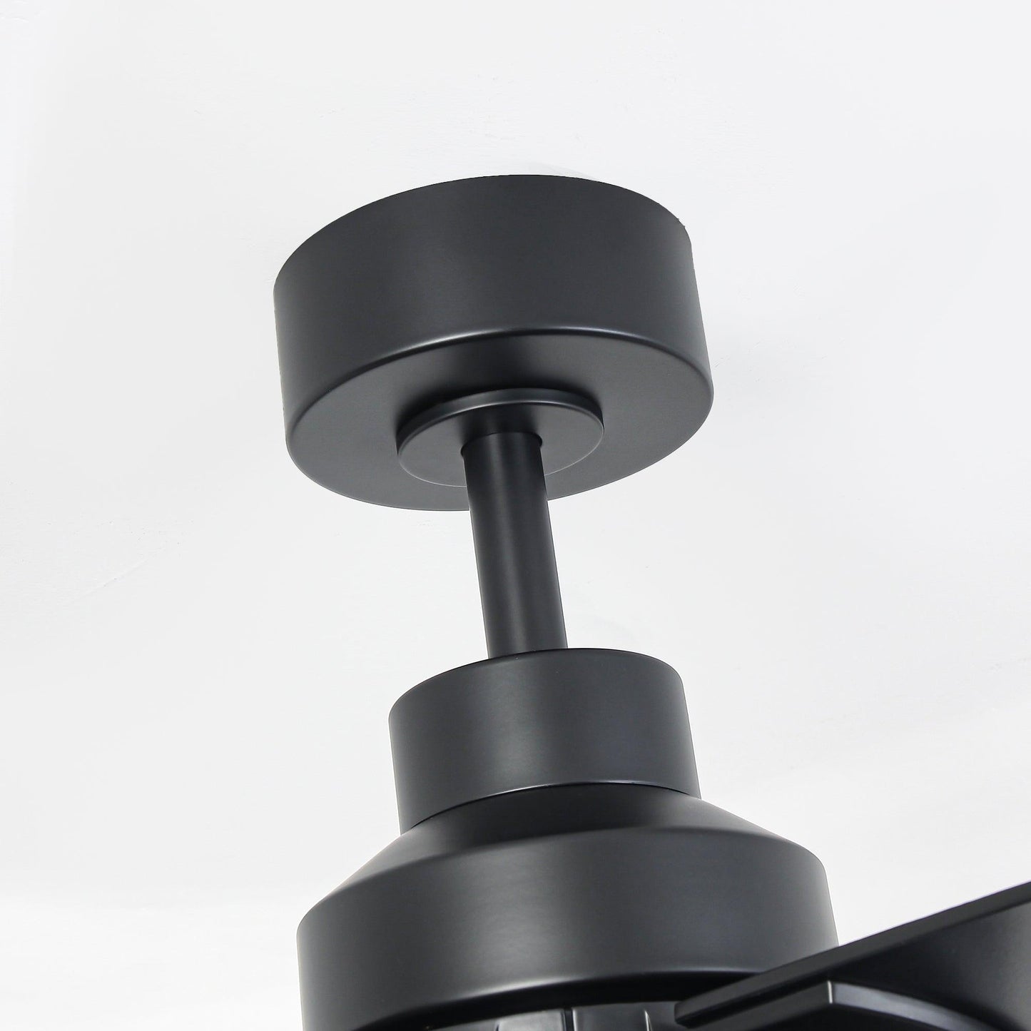 Vaczon 52 Inch 4 Blades DC Motor Modern Downrod Ceiling Fan with LED Light and Remote Control