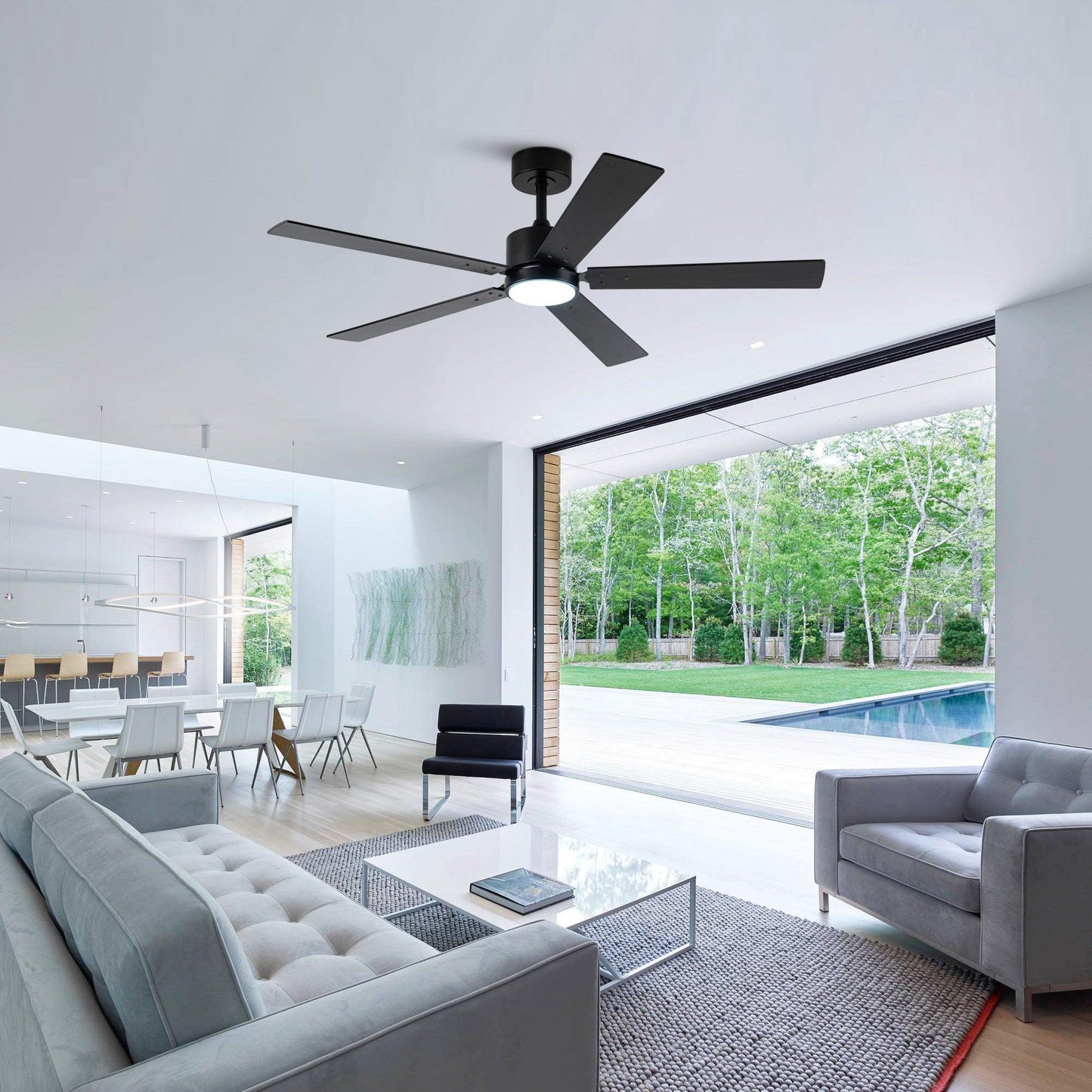 Vaczon 52" DC Motor Ceiling Fan with LED Lighting and Remote Control