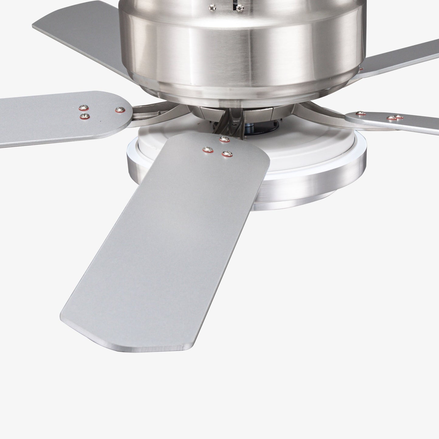 Vaczon 52 Inch Double-sided Blades Flush Mount LED Ceiling Fan with APP and Remote Control