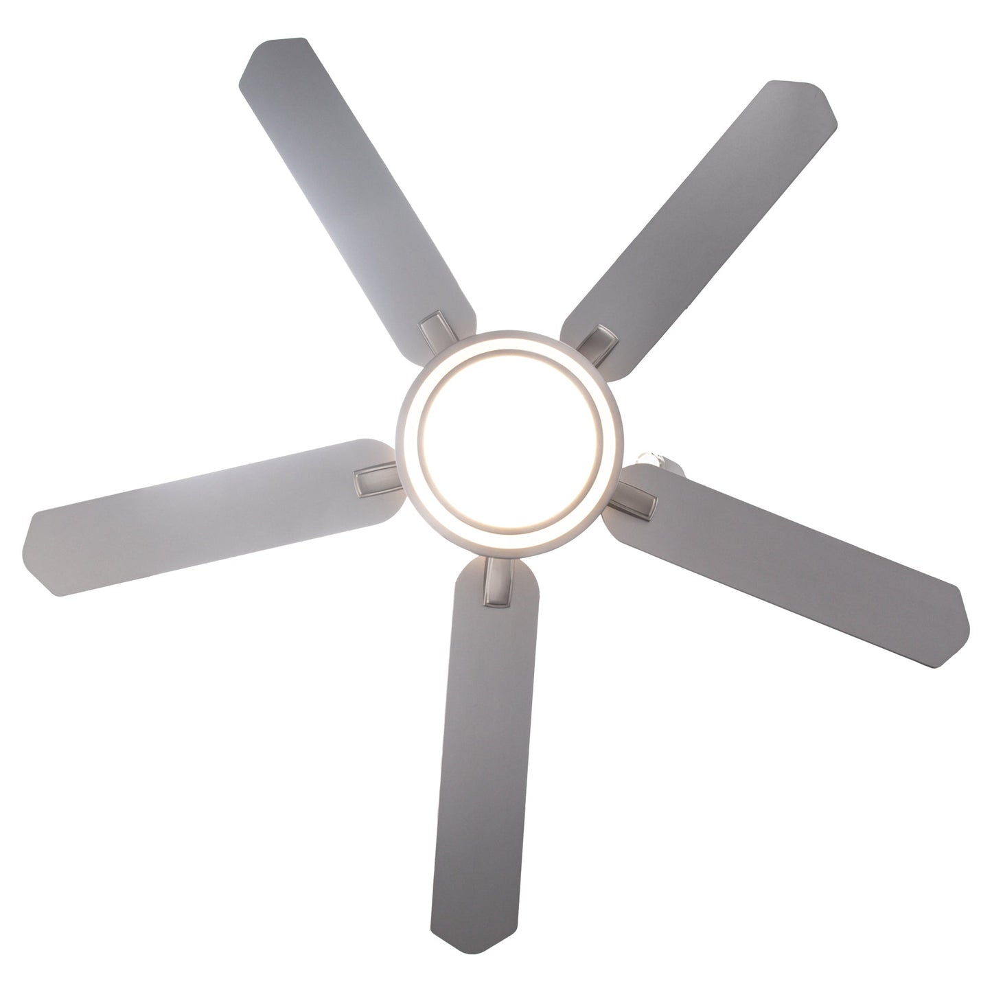 Vaczon 52 Inch Double-sided Blades Flush Mount LED Ceiling Fan with APP and Remote Control