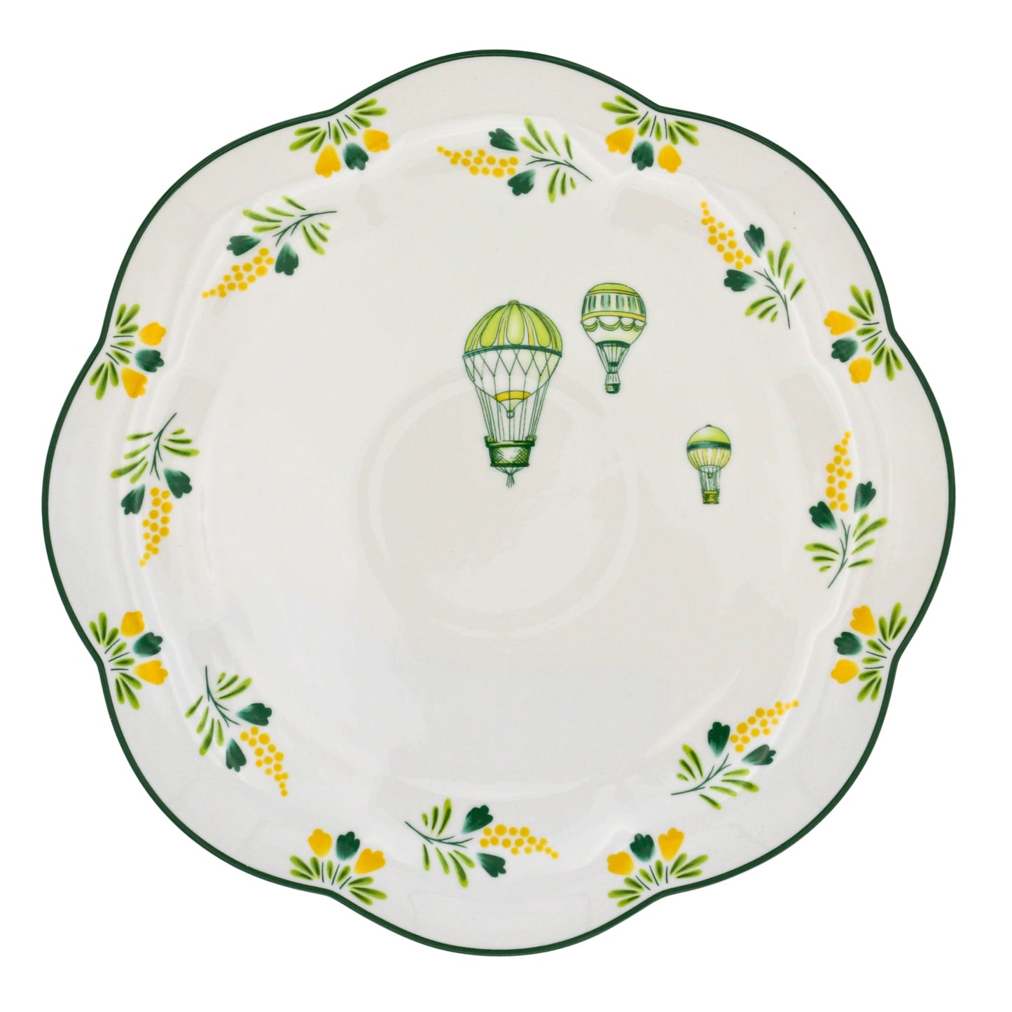 Valensole Lavender Scalloped Dinner Plate - Case of 12 Plates (+3 Bonus Plates)