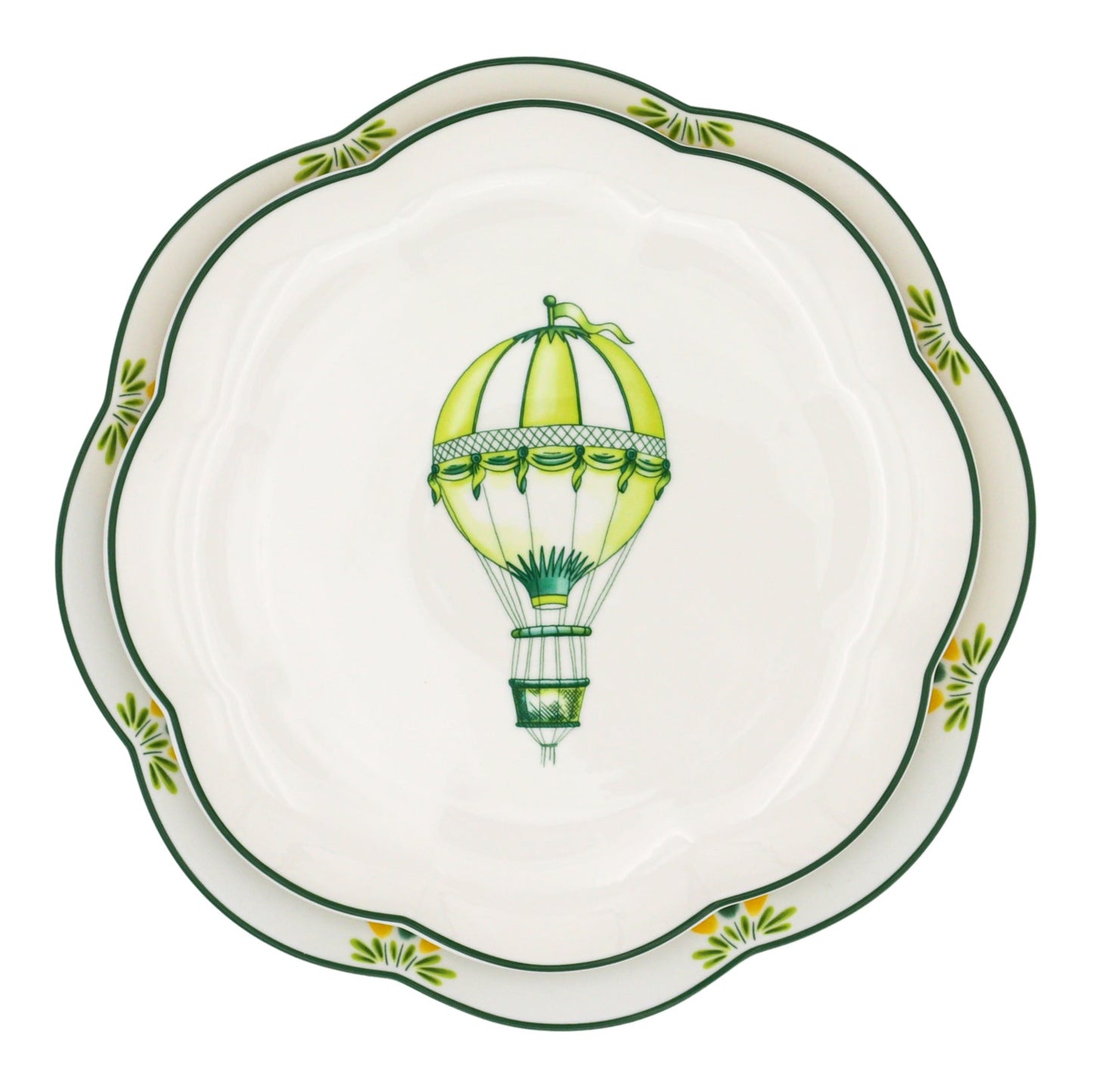 Valensole Lavender Scalloped Starter Plate - Case of 12 Plates (+3 Bonus Plates)