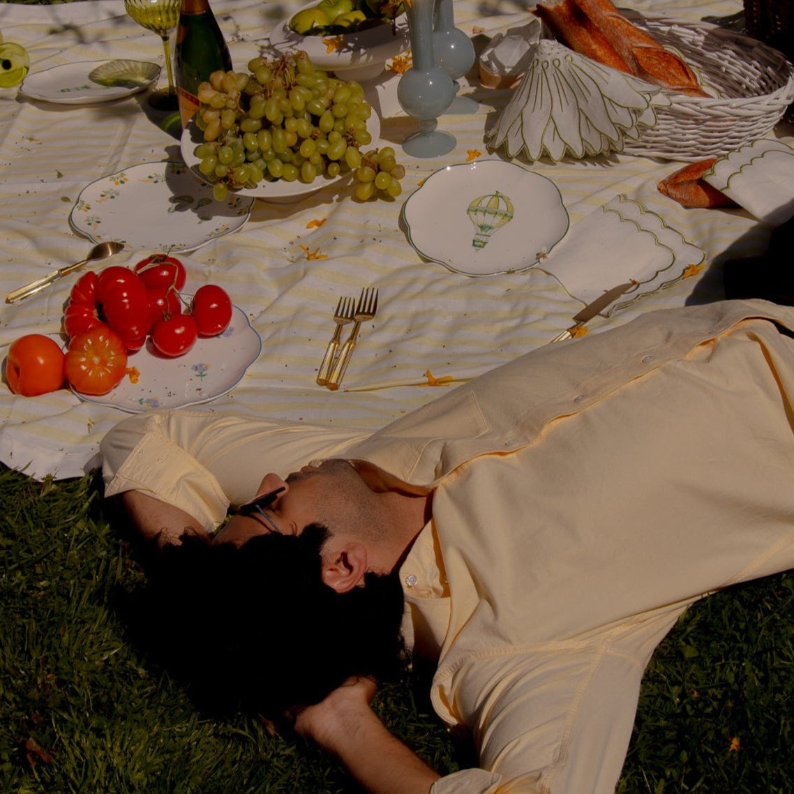 Valensole Lavender Scalloped Starter Plate - Case of 12 Plates (+3 Bonus Plates)