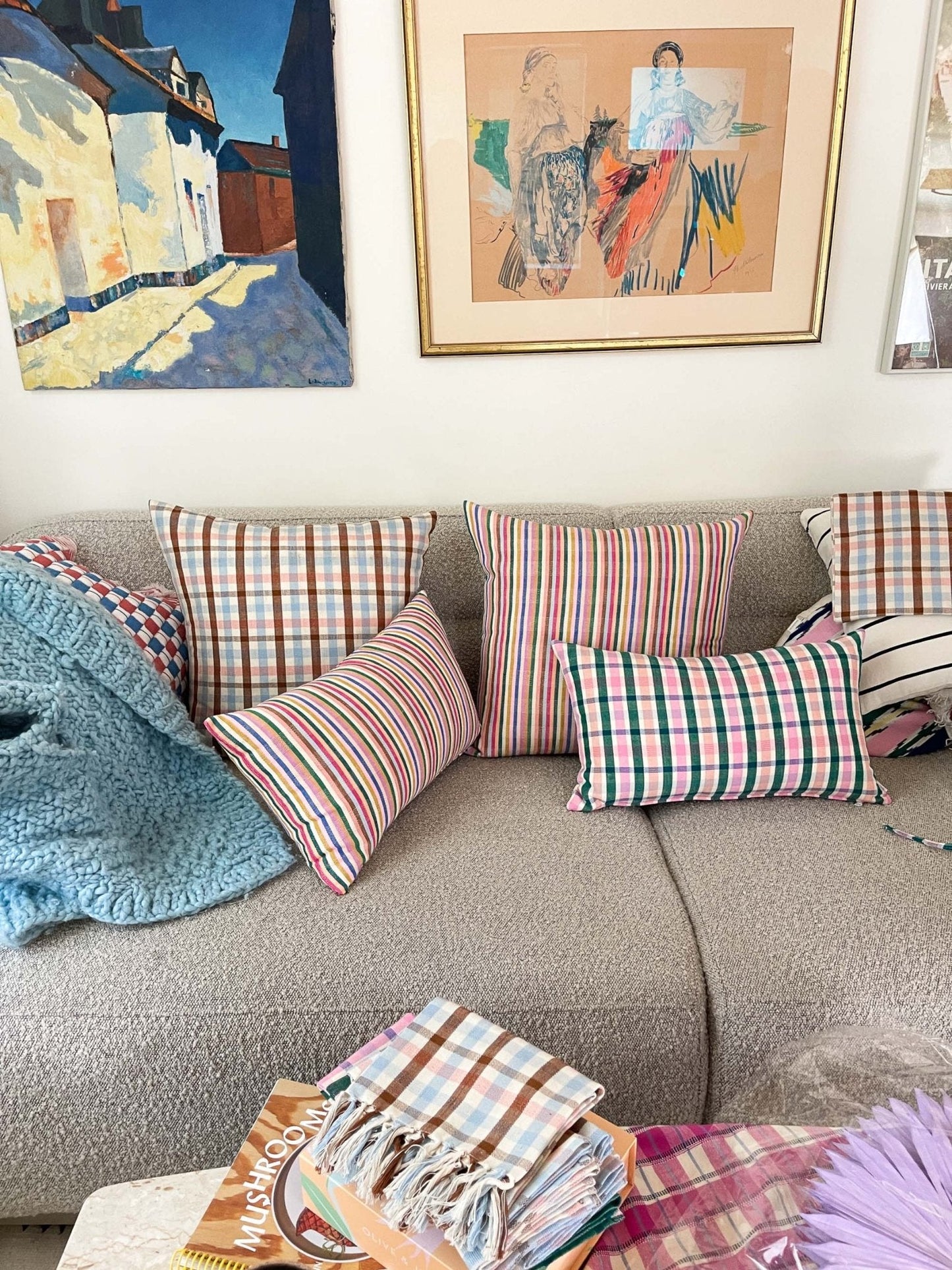 Lola Plaid Pillows