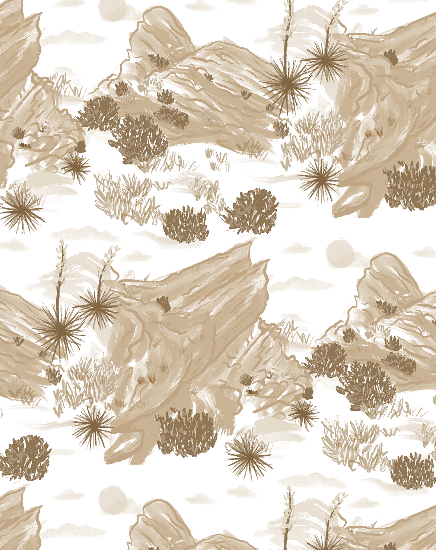 Vasquez Wallpaper, white and tan