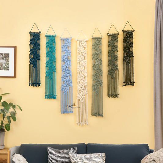 Vela Blue Green Macrame Wall Hangings