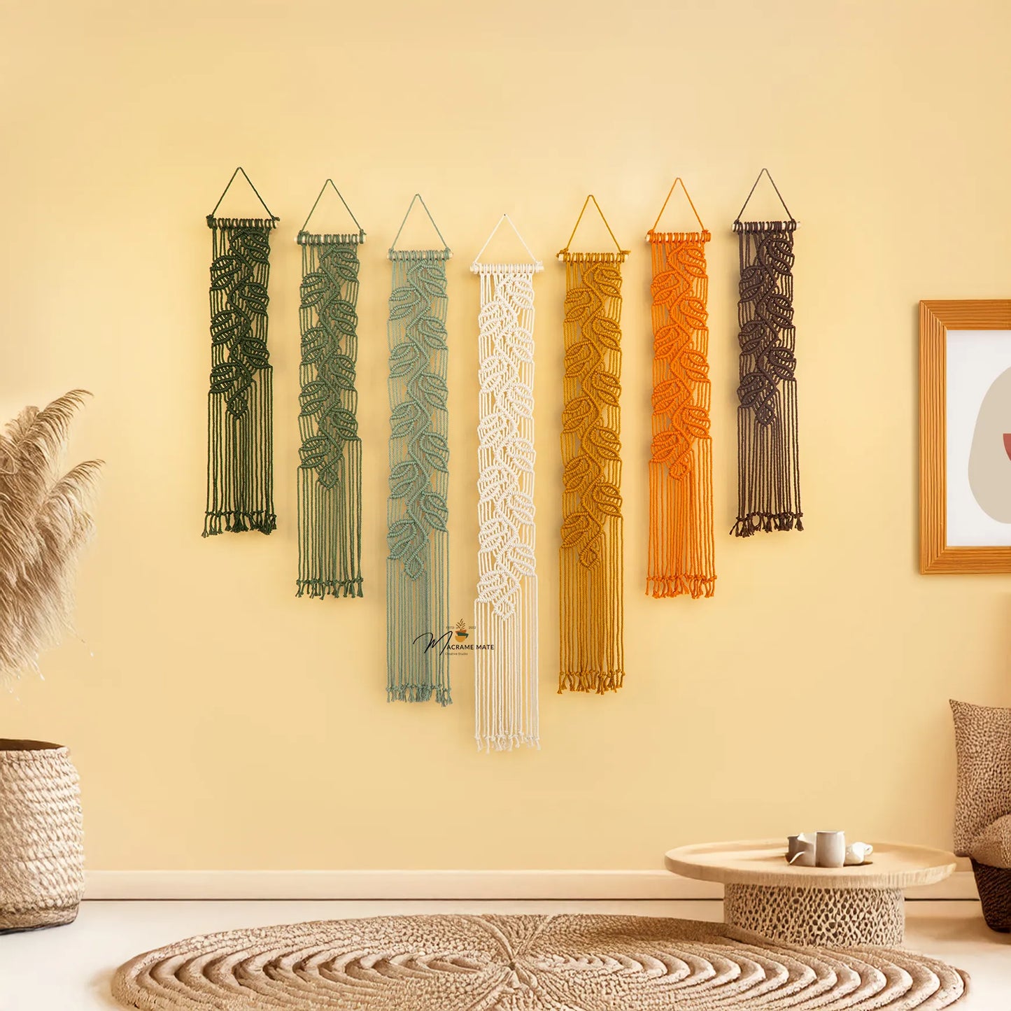 Vela Green Earth Macrame Wall Hangings
