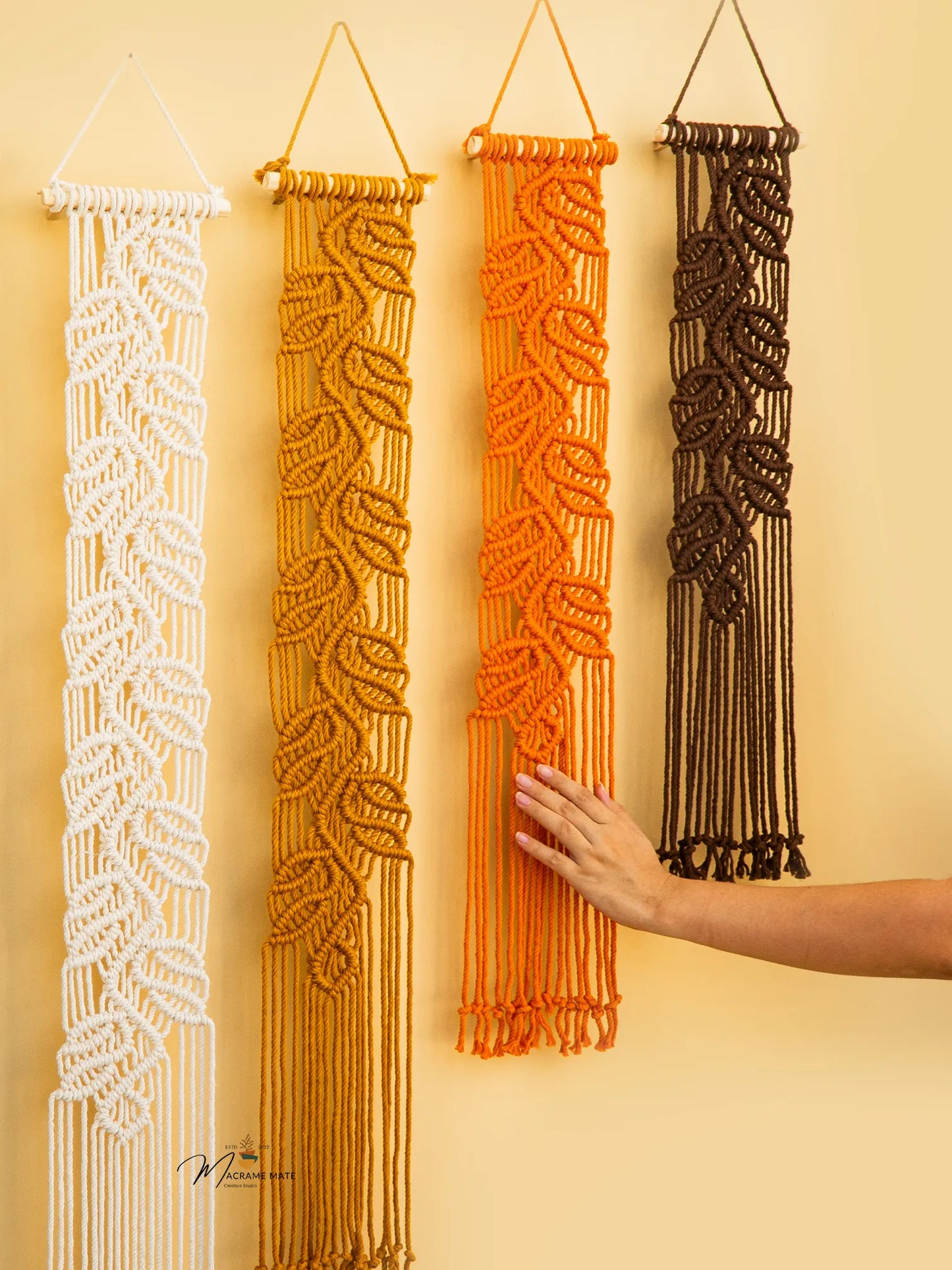 Vela Green Earth Macrame Wall Hangings