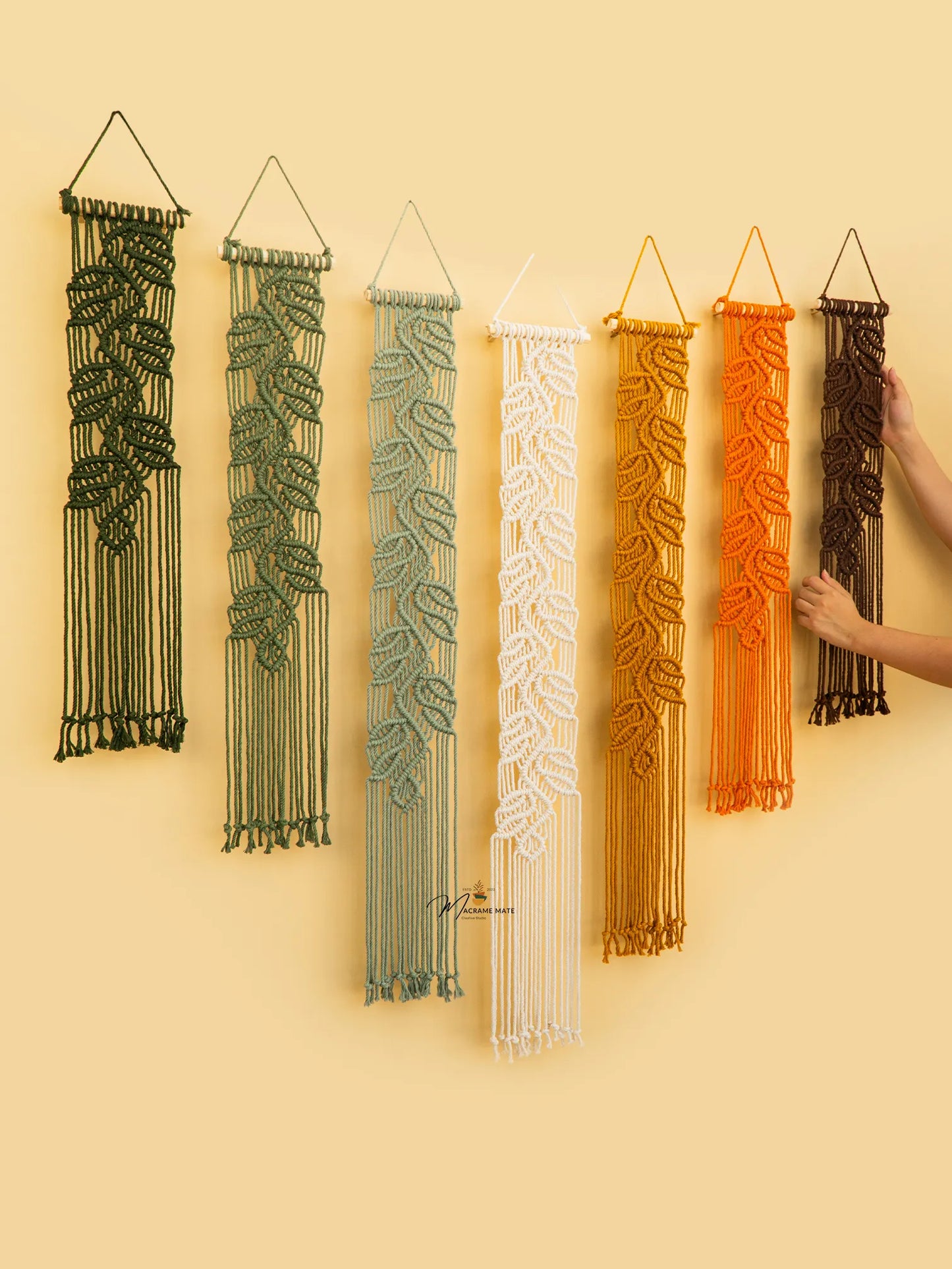 Vela Green Earth Macrame Wall Hangings