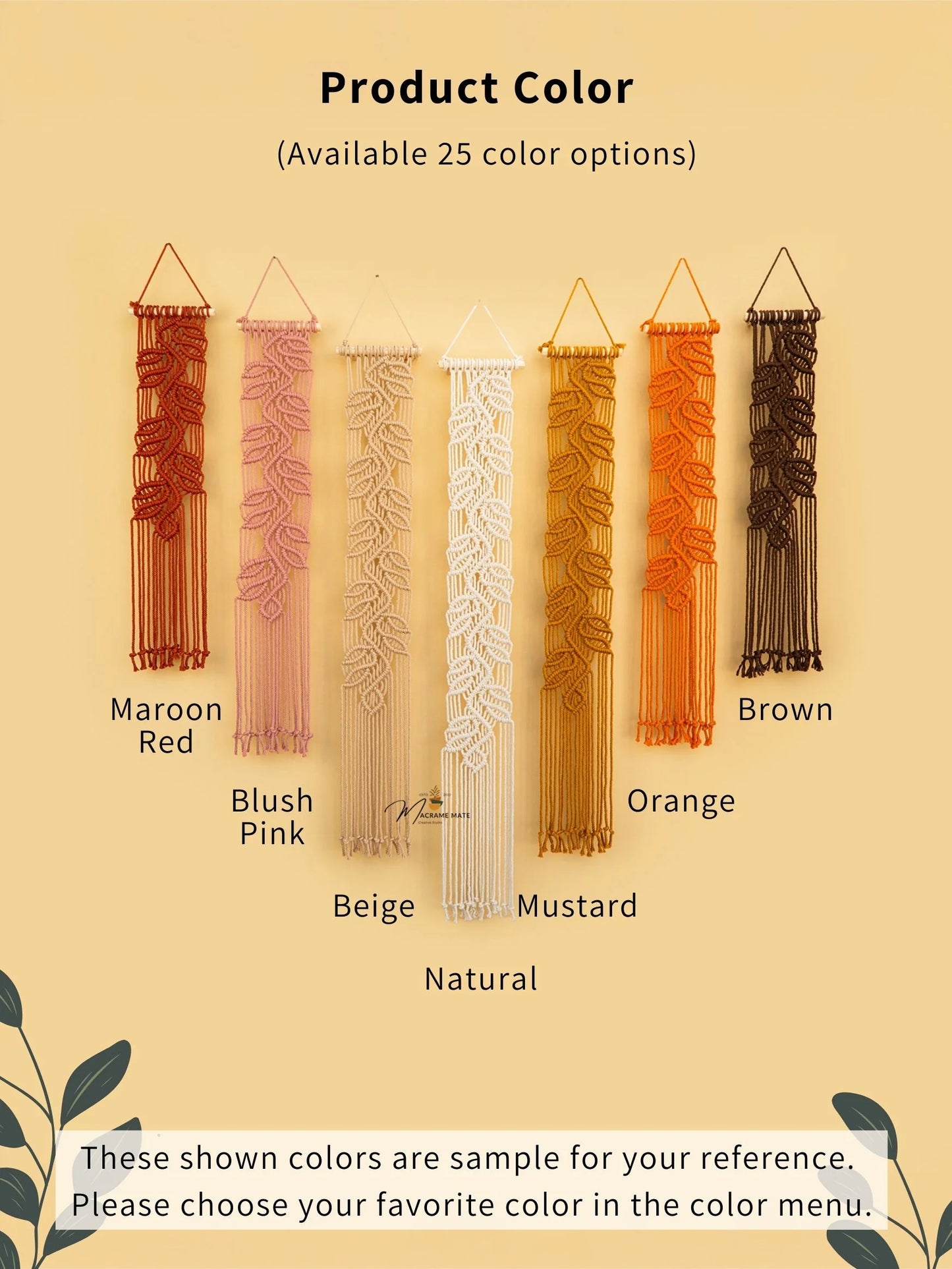 Vela Pink Earth Macrame Wall Hangings