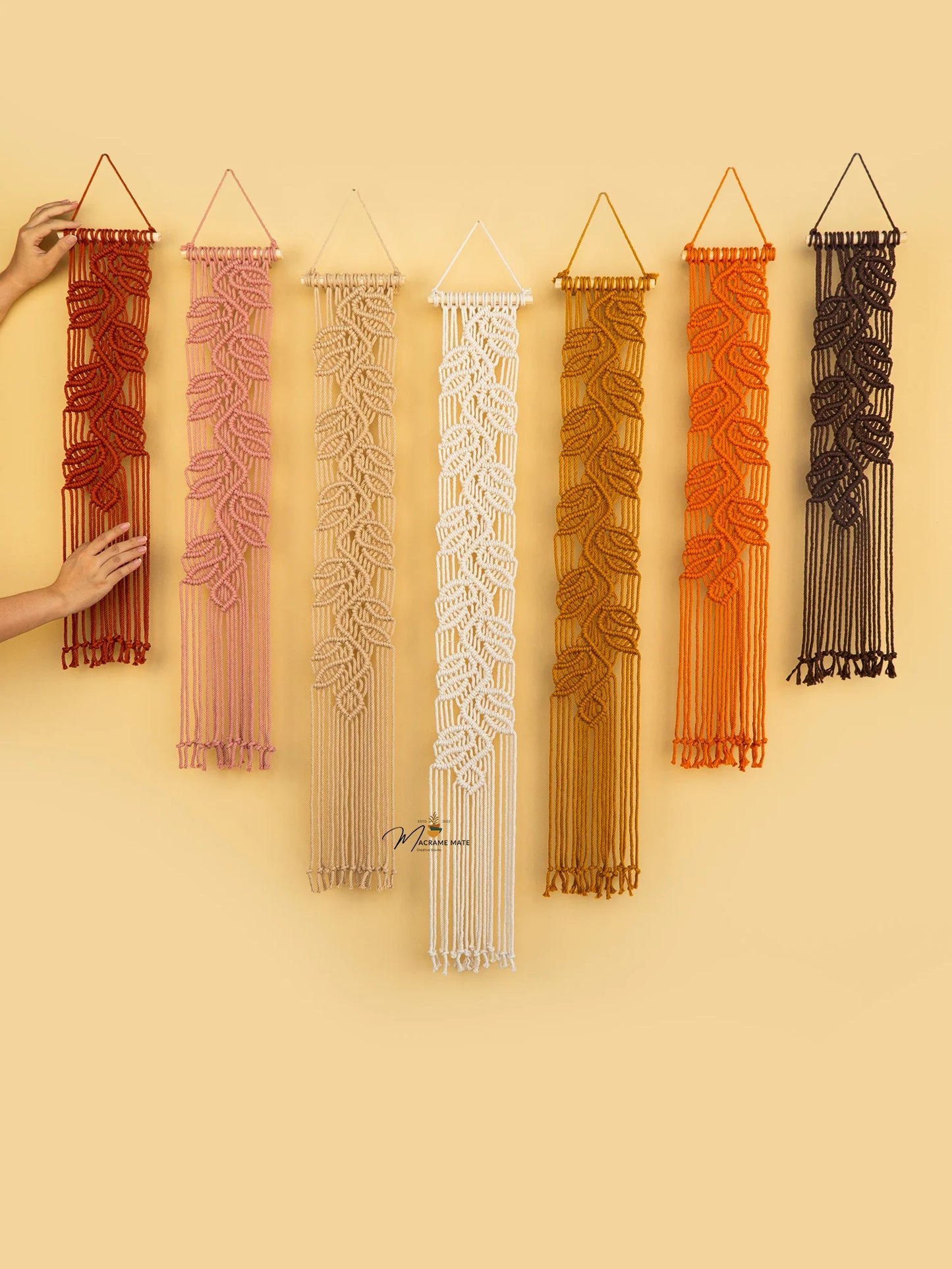 Vela Pink Earth Macrame Wall Hangings