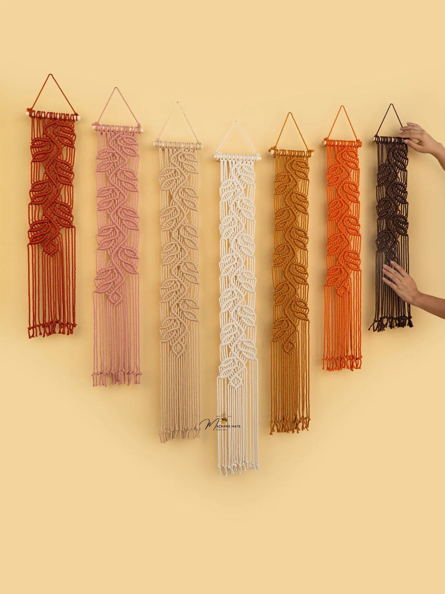 Vela Pink Earth Macrame Wall Hangings