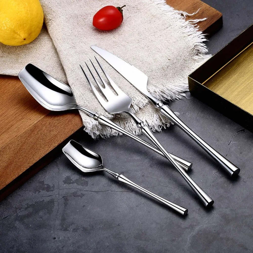Venice Gold & Silver Cutlery Set