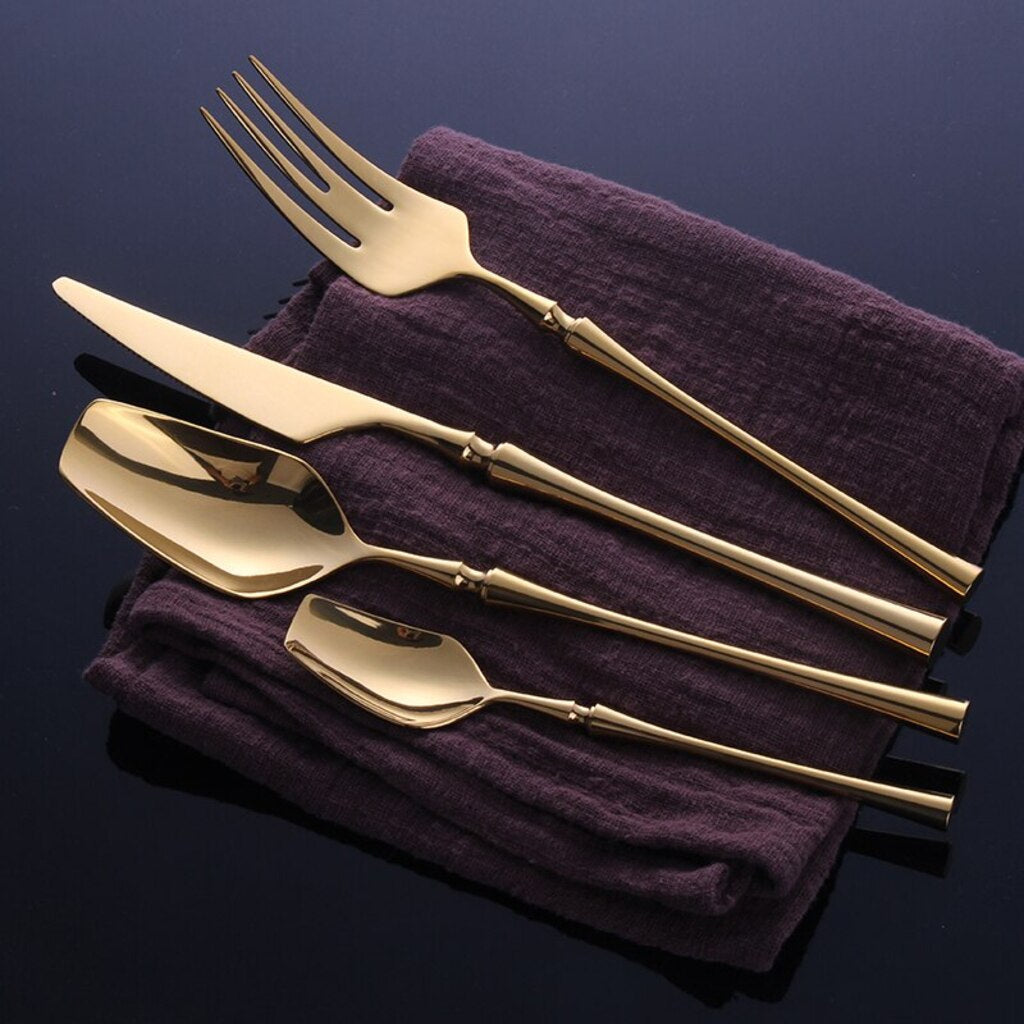 Venice Gold & Silver Cutlery Set