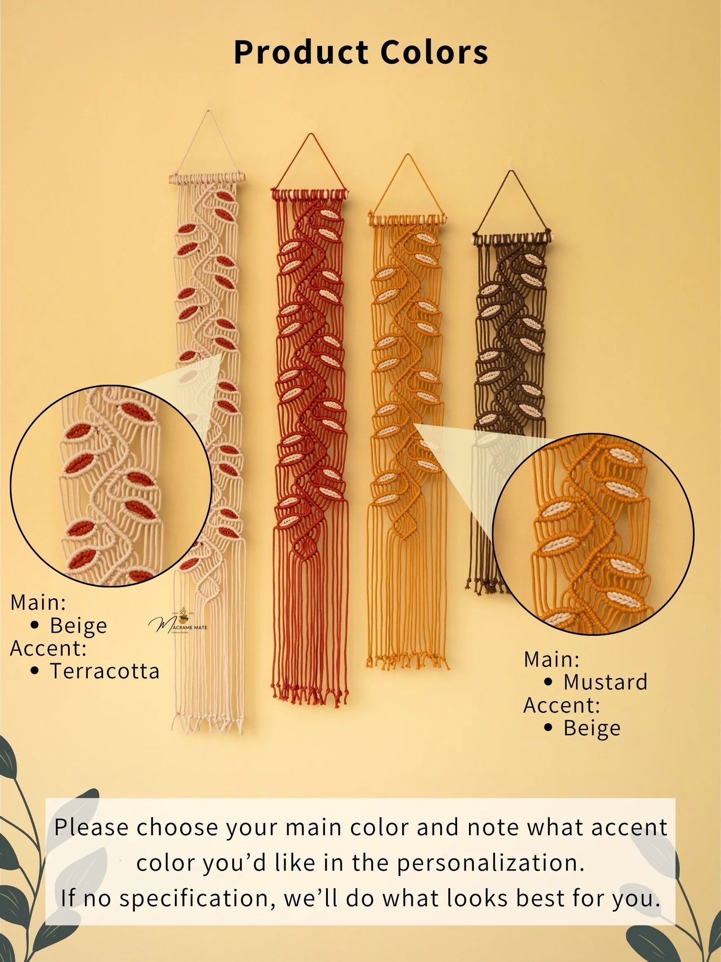 Vesta Earth Macrame Wall Hangings