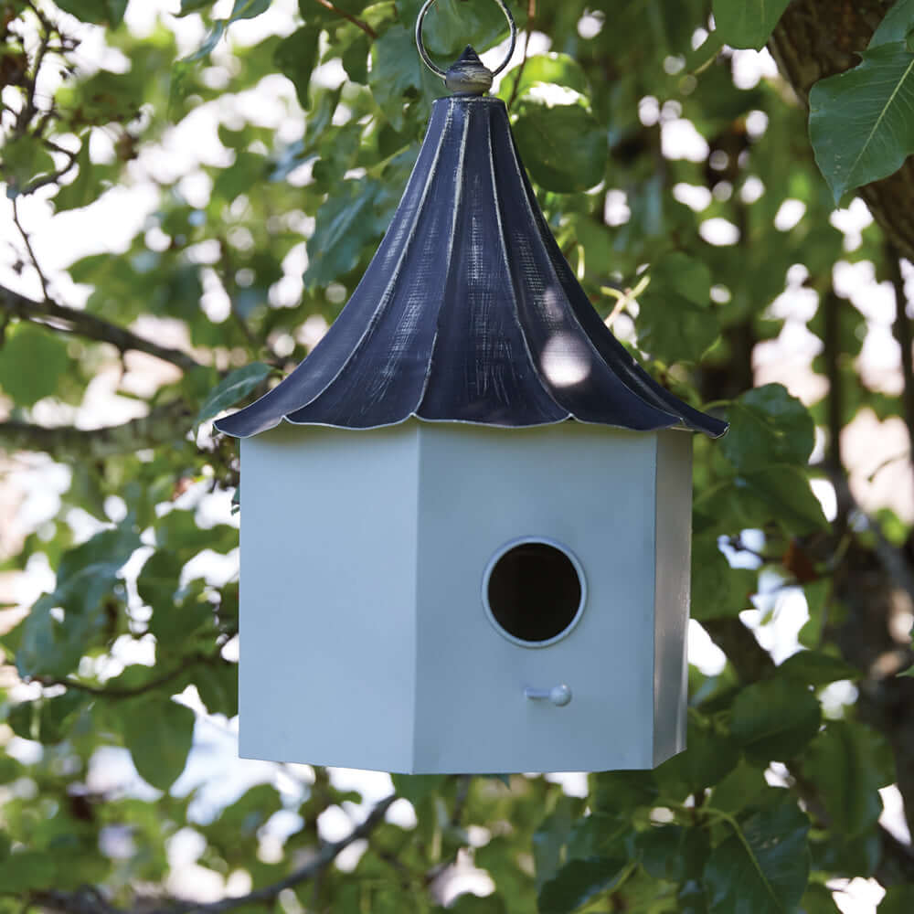 Victorian Birdhouse with Distressed Metal Roof