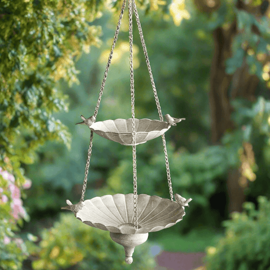Victorian Hanging Bird Feeder with Tiered Basins
