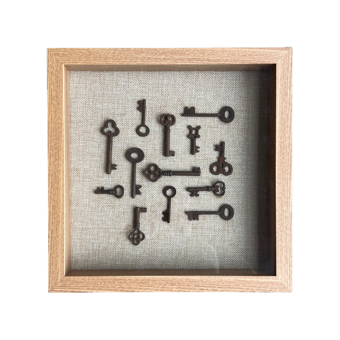 Vintage Keys Art - White Oak