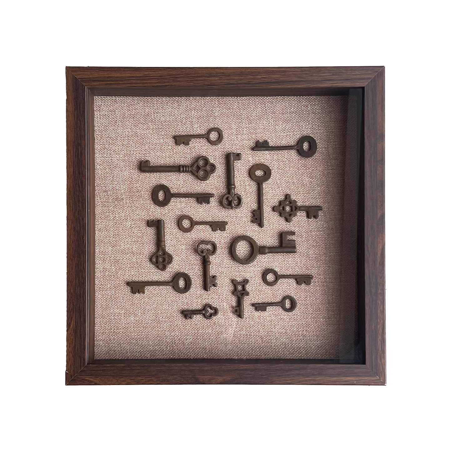 Vintage Keys Art - Walnut