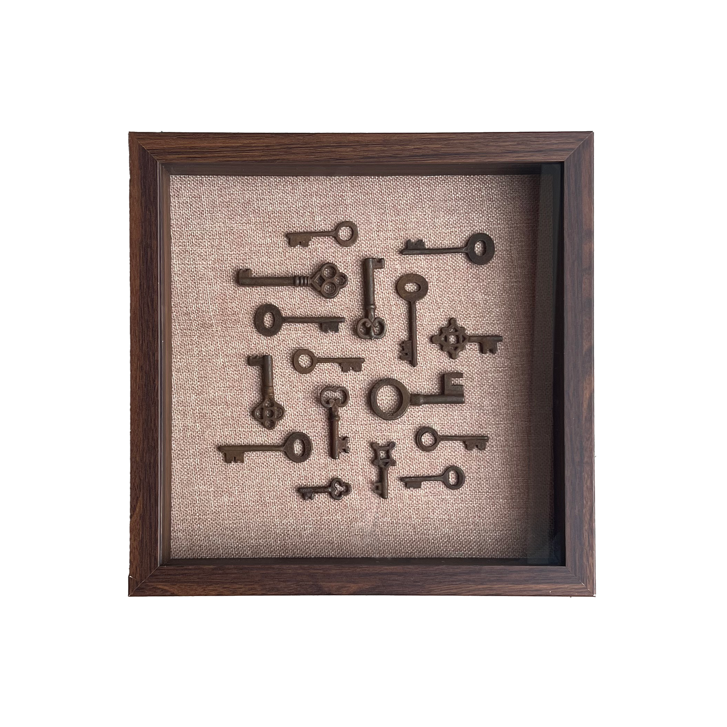 Vintage Keys Art - Walnut