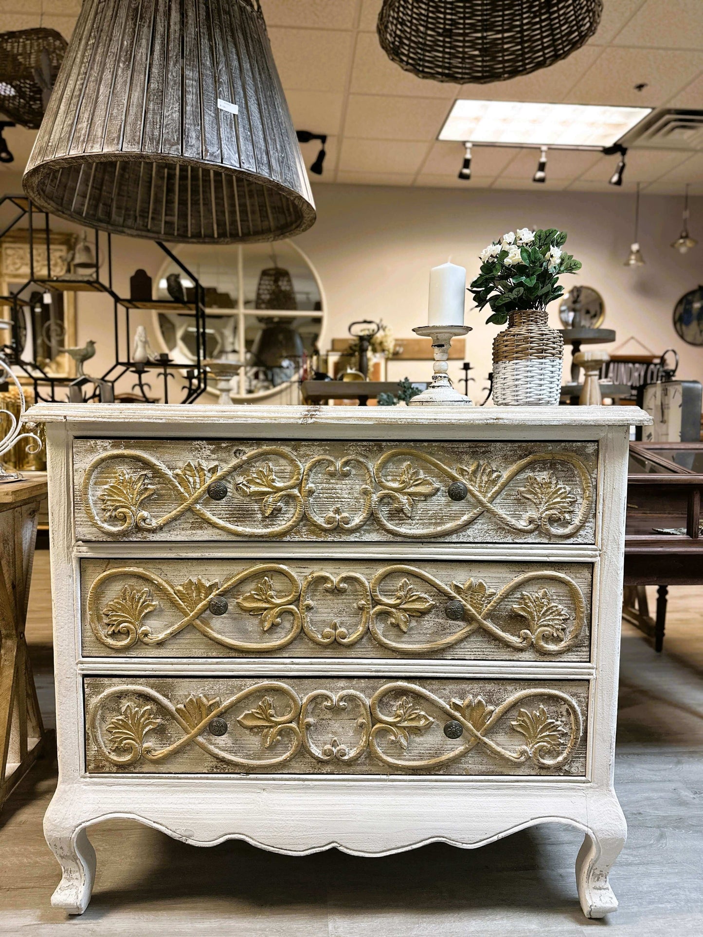 Vintage Dresser in French Provincial Style