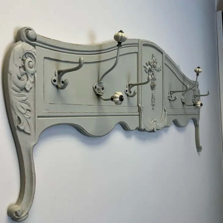 Vintage French Country Wall-Mounted Coat Rack