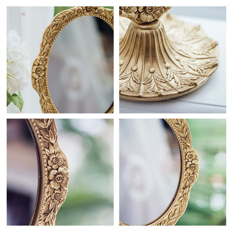 Vintage Gold Vanity Mirror