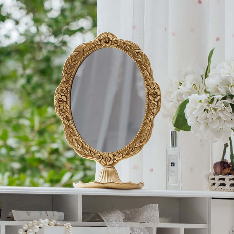 Vintage Gold Vanity Mirror