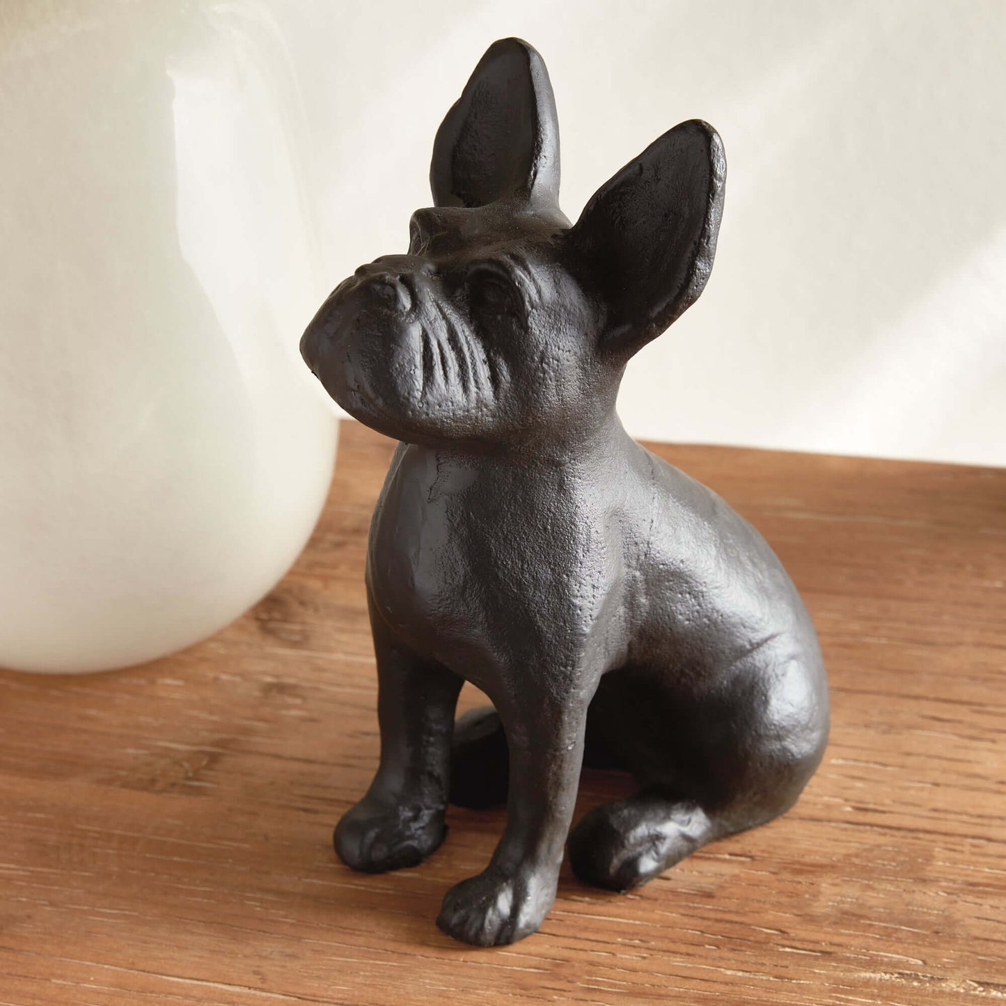 Vintage Metal French Bulldog Sculpture