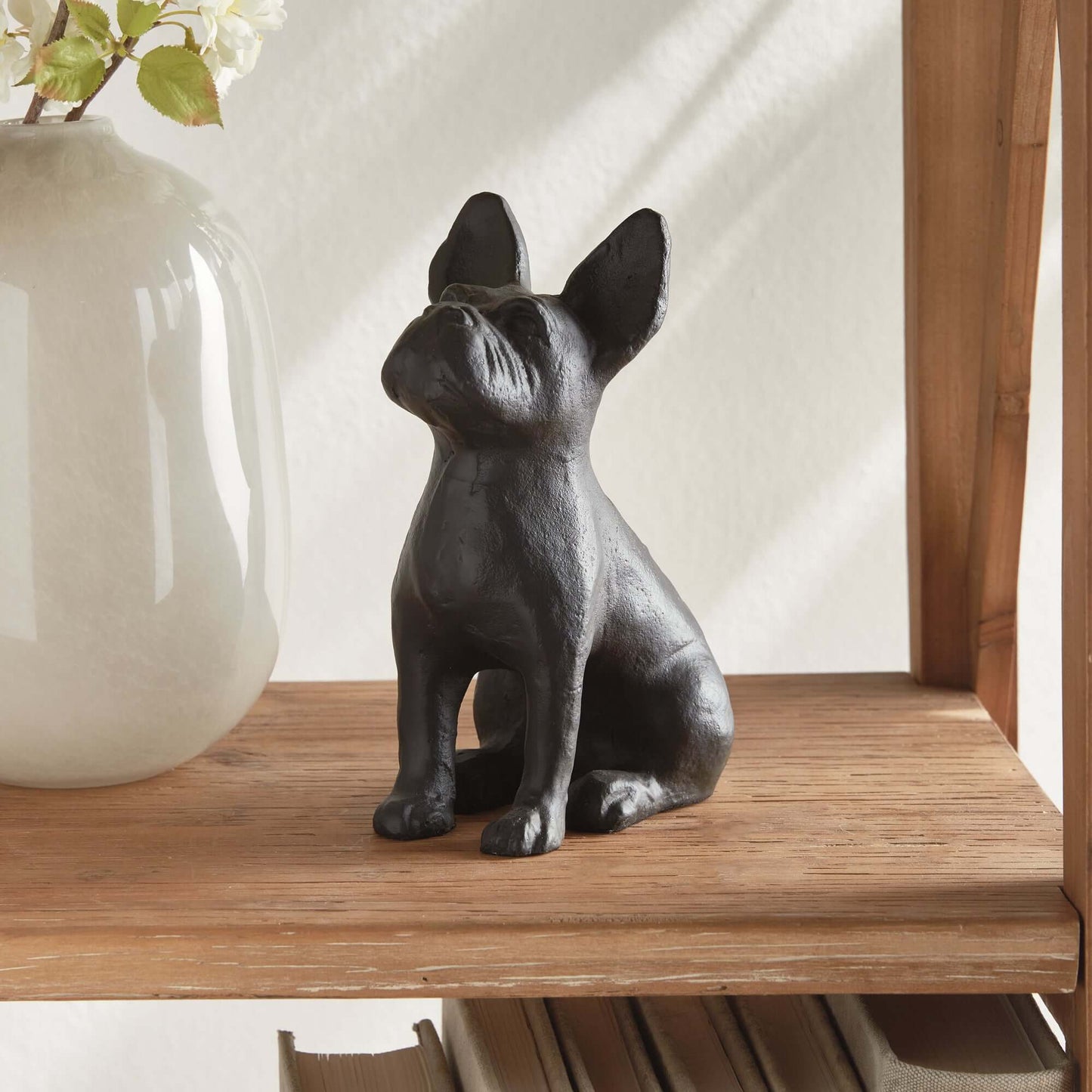 Vintage Metal French Bulldog Sculpture