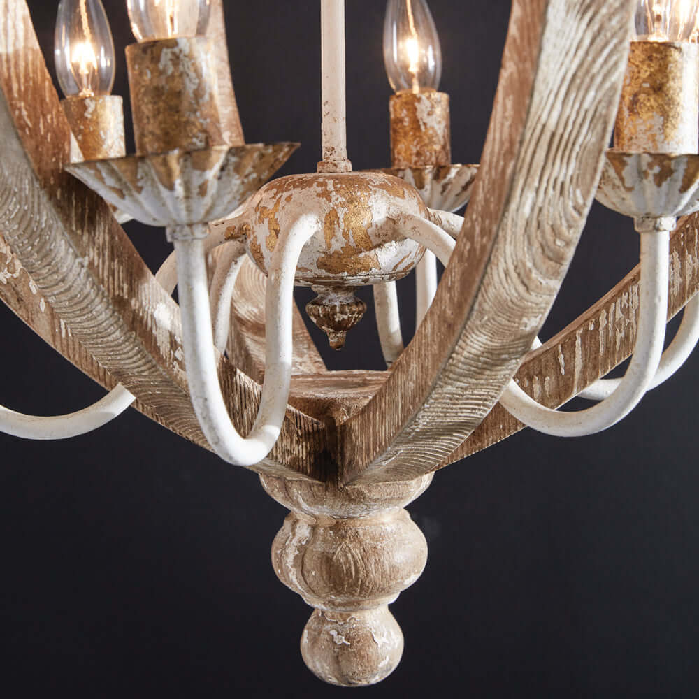 Vintage Wooden Chandelier