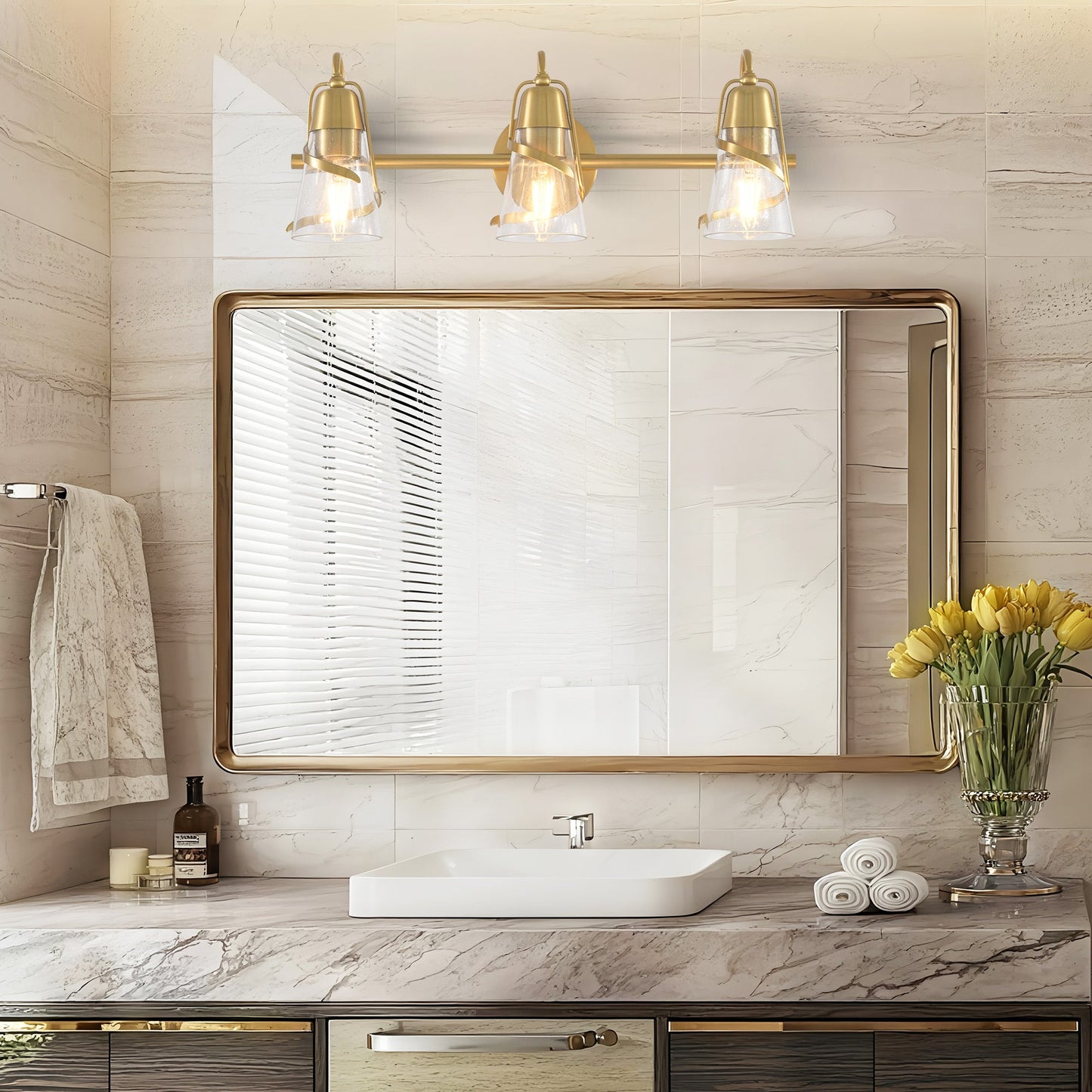 24 Inch Payne 3-Light Mirror Vanity Light