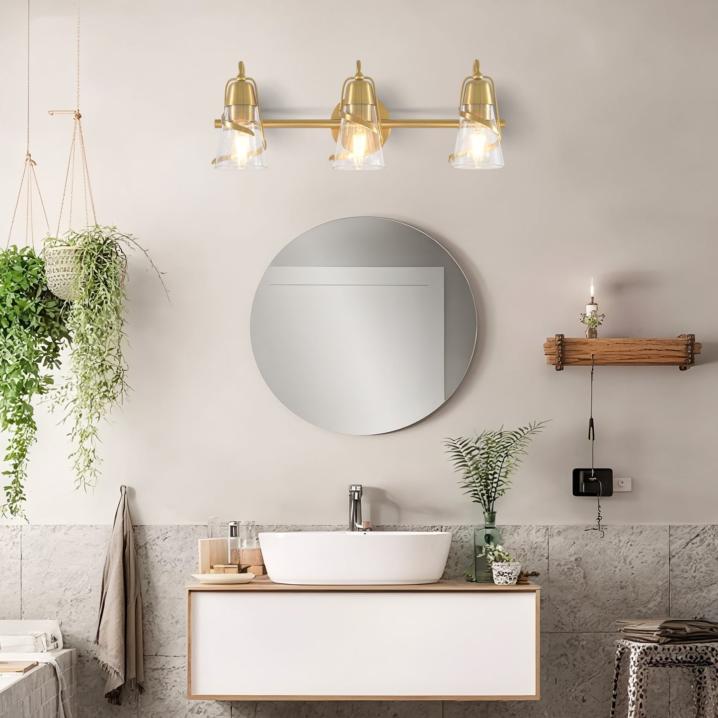 24 Inch Payne 3-Light Mirror Vanity Light