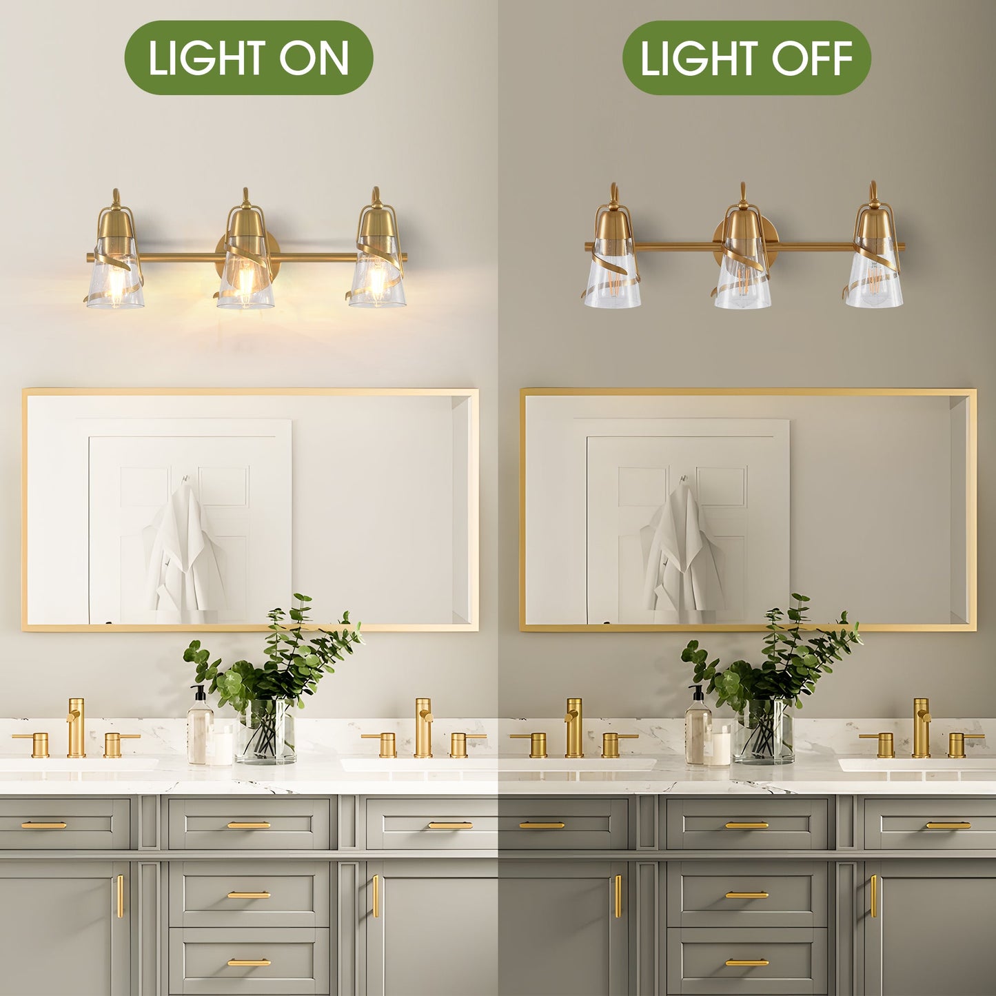 24 Inch Payne 3-Light Mirror Vanity Light