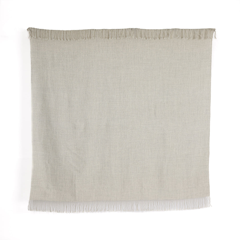 Wasi Collection - Undyed Silver Baby Alpaca Throw