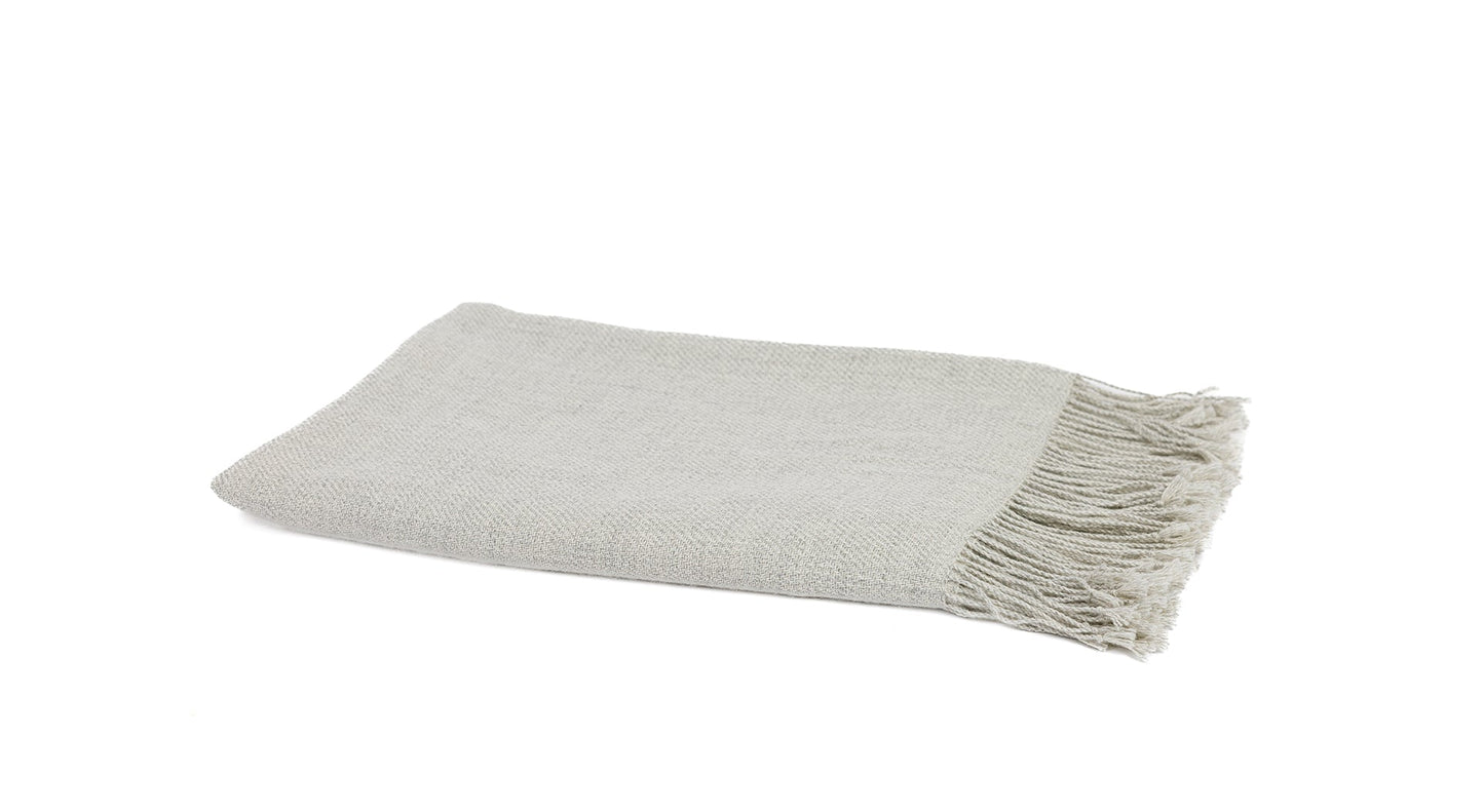 Wasi Collection - Undyed Silver Baby Alpaca Throw