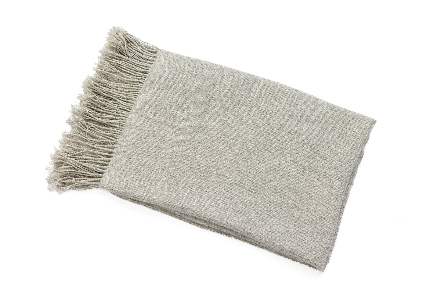 Wasi Collection - Undyed Silver Baby Alpaca Throw